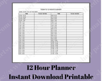 pdf day planner etsy