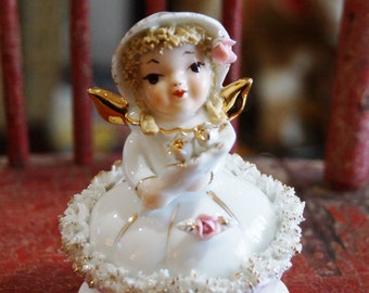 Vintage Lefton June Bride Angel-Hand Painted #808B
