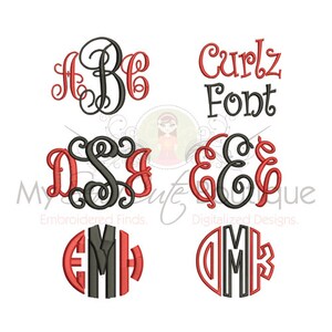 Embroidery Font Packs BX Bundle Machine Monogram PES Designs - Embroidery Font Pack BX - Embroidery Font Bundle - 3 Sizes - Instant Download