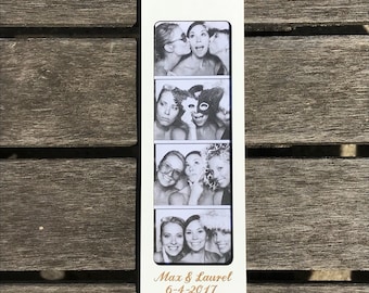 100 Pk Wood Engraved PhotoBooth Picture Frame - Any Size