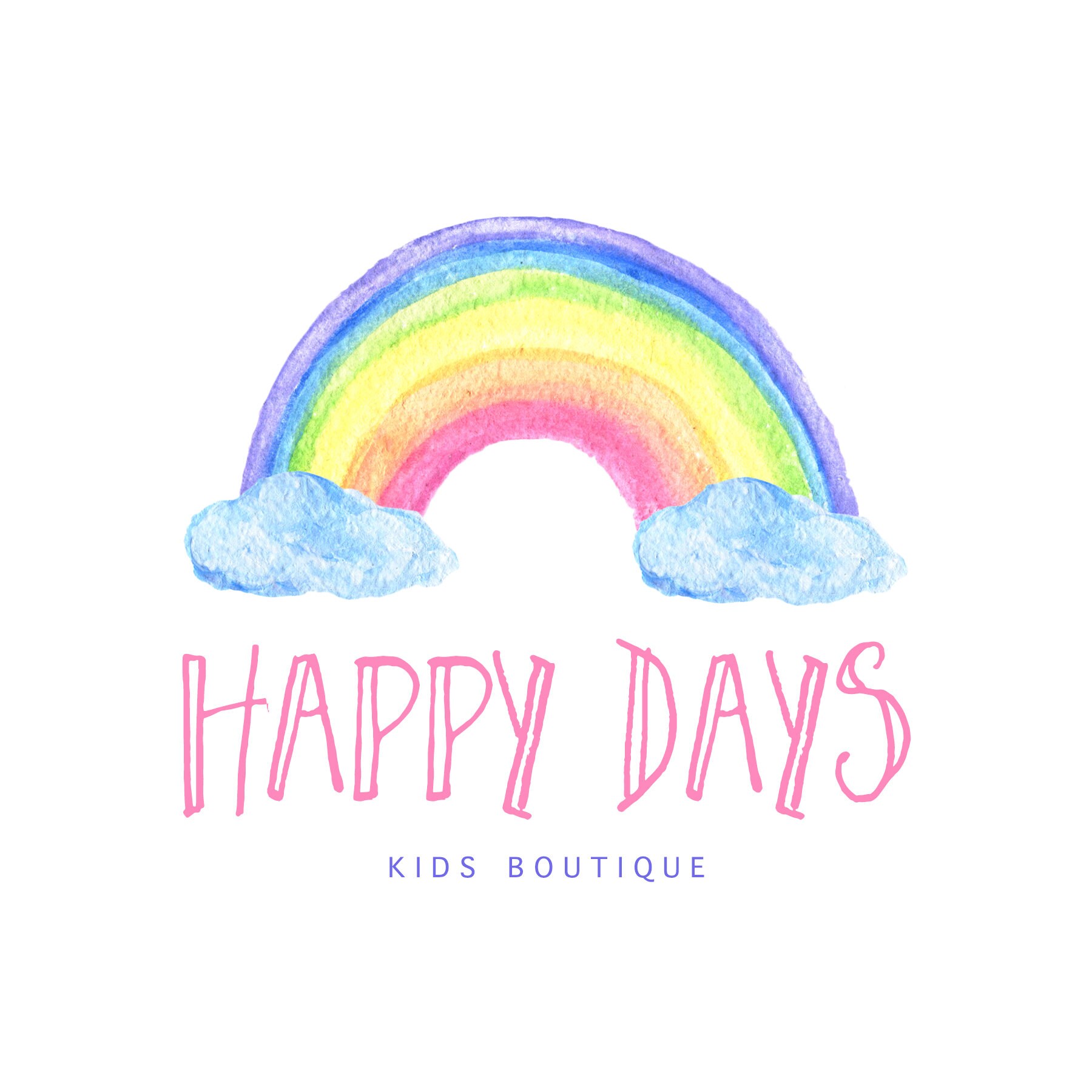 Pastel Rainbow logo Cute logo design Colorful logo Logo
