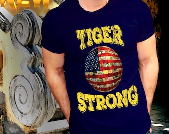 Tiger Strong T-Shirt, Louisiana Shirt, LSU, Tigers, Louisiana State Shirt,purple gold.