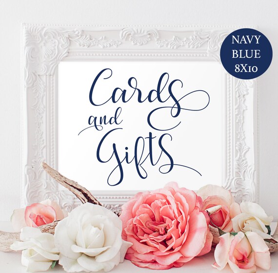 Cards and Gifts Sign Wedding Printable Gift Table Sign