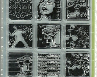 Inkadinkado Clear Stamps: "Celebrations" Item 98779 BRAND NEW