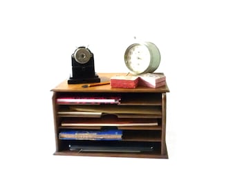 Vintage Desk Organizer Mail Holder Vintage furniture Desk Decor Desk Accessory 1930-1950s