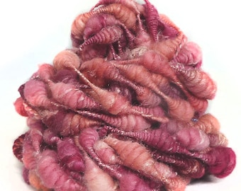 Handspun Art Yarn handdyed Merino wool coils
