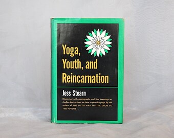 Vintage Yoga Book - Yoga Gift - Yoga Decor - Yoga Instruction - Yoga Practice - Yoga History - Yoga Youth Reincarnation - Jess Stearn
