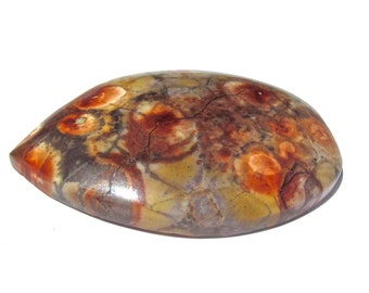Birds Eye Rhyolite Jasper Cabochon-69 Cts. 44mm L X 32mm W