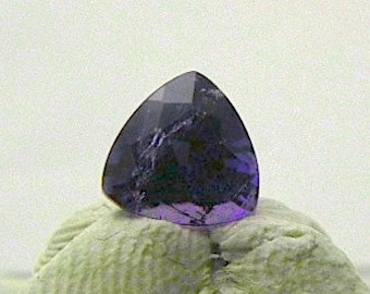 Faceted Amethyst Trillion Stone