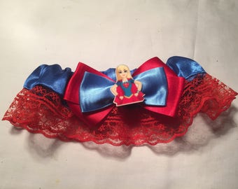 DC Supergirl Wedding Garter - Handmade