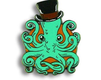 Gentleman Octopus - Enamel Pin