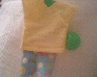 Ken shorts outfit 203K Yellow/Dotted