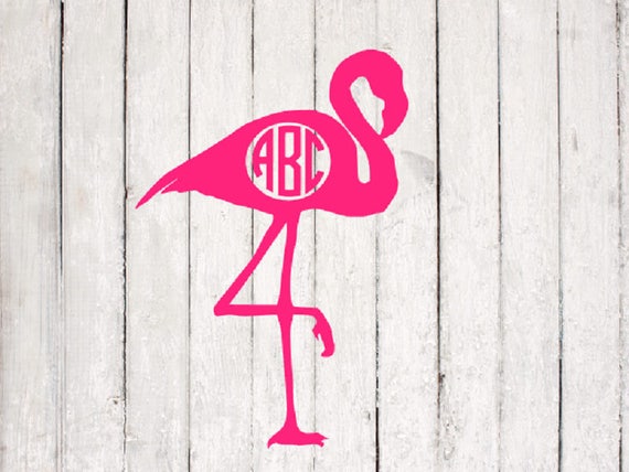 Download flamingo SVG Flamingo monogram Flamingo dxf Flamingo png