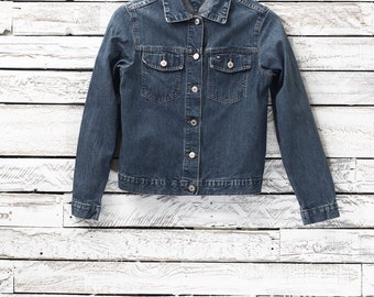 Tommy Hilfiger jean jacket | Blue jean jacket | Vintage denim jacket | Vintage jean coat