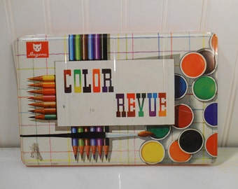 Angora Color Revue paint set, Vintage art supplies, German art supplies, Painting supplies
