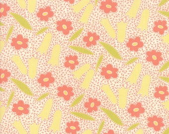 Ella and Ollie - Buttercups in Milk: sku 20301-16 cotton quilting fabric by Fig Tree and Co. for Moda Fabrics