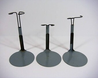 3 Doll Stands Metal Doll Stand Vintage Adjustable Doll Stands