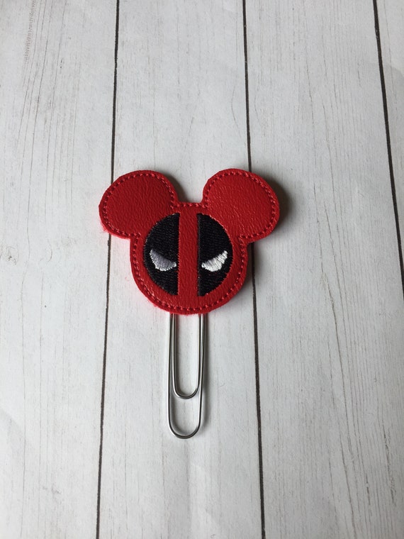 Mr Mouse Deadpool planner Clip/Planner Clip/Bookmark. Deadpool Planner Clip. Mouse Planner Clip. Super Hero Planner