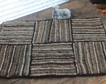 Primitive Hooked Rug - S'MORES