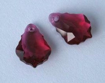 SWAROVSKI 6090 Baroque Crystal Pendant RUBY