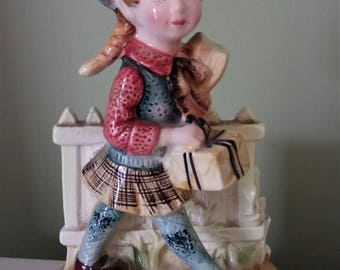 Vintage American Greetings Corp Schoolgirl Figurine