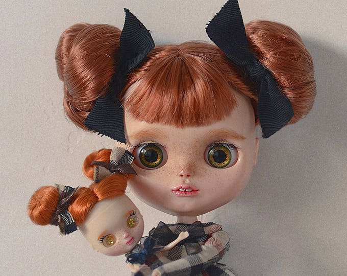 Custom Blythe OOAK Daisy with mini Me version