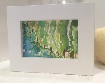 Watercolor Painting, Tree Painting, Original art work, Small Painting, Van Gogh Style art, Painted gift