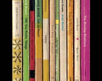 David Bowie 'Hunky Dory' Album As Penguin Books Poster Literary Music Print
