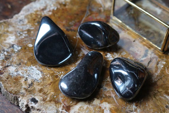 Hematite Tumbled Stone, Large Polished Hematite, Tumbled Hematite, Crystal Grid, Reiki Stone, Large Hematite, Healing Crystal, Crystal Grid