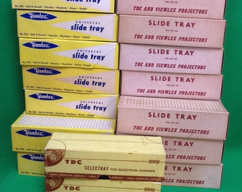 Vintage TDC Plastic Slide Trays - Holds 30 Slides