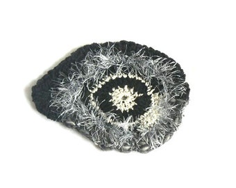 Free Form Crochet Eye applique, scrapbooking,wedding decorations,