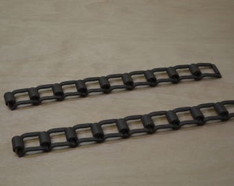 Square Link Farm Chain, Industrial Steampunk, Metal Art Supply, #444
