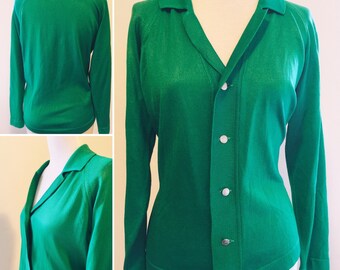 Vibrant '60s Bombshell Sweater (L)