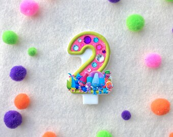 Trolls/ Trolls Birthday/ Trolls cake topper/ Trolls party/ Trolls candle/ birthday candle/ Trolls dress/ Trolls shirt/ Trolls invitation