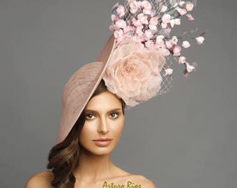 Blush pink fascinator, derby fascinator , kentucky derby fascinator , derby hat