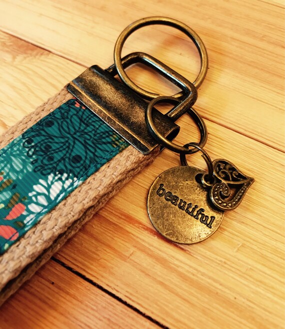 Key Wristlet Sunflowers wristlet sunflowers keychains