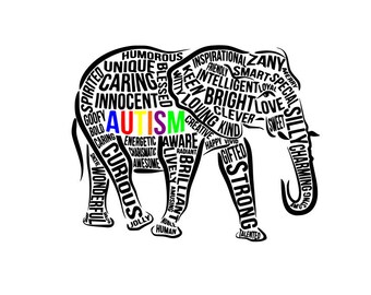 Free Free 206 Elephant Autism Svg SVG PNG EPS DXF File