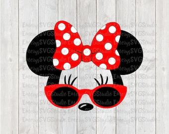 SVG DXF File for Minnie with Sunglasses