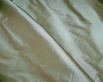 SCHUMACHER BELLINI Silk Dupioni Fabric 10 Yards SEAGLASS