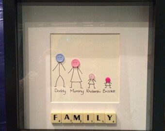 Family personalised frame