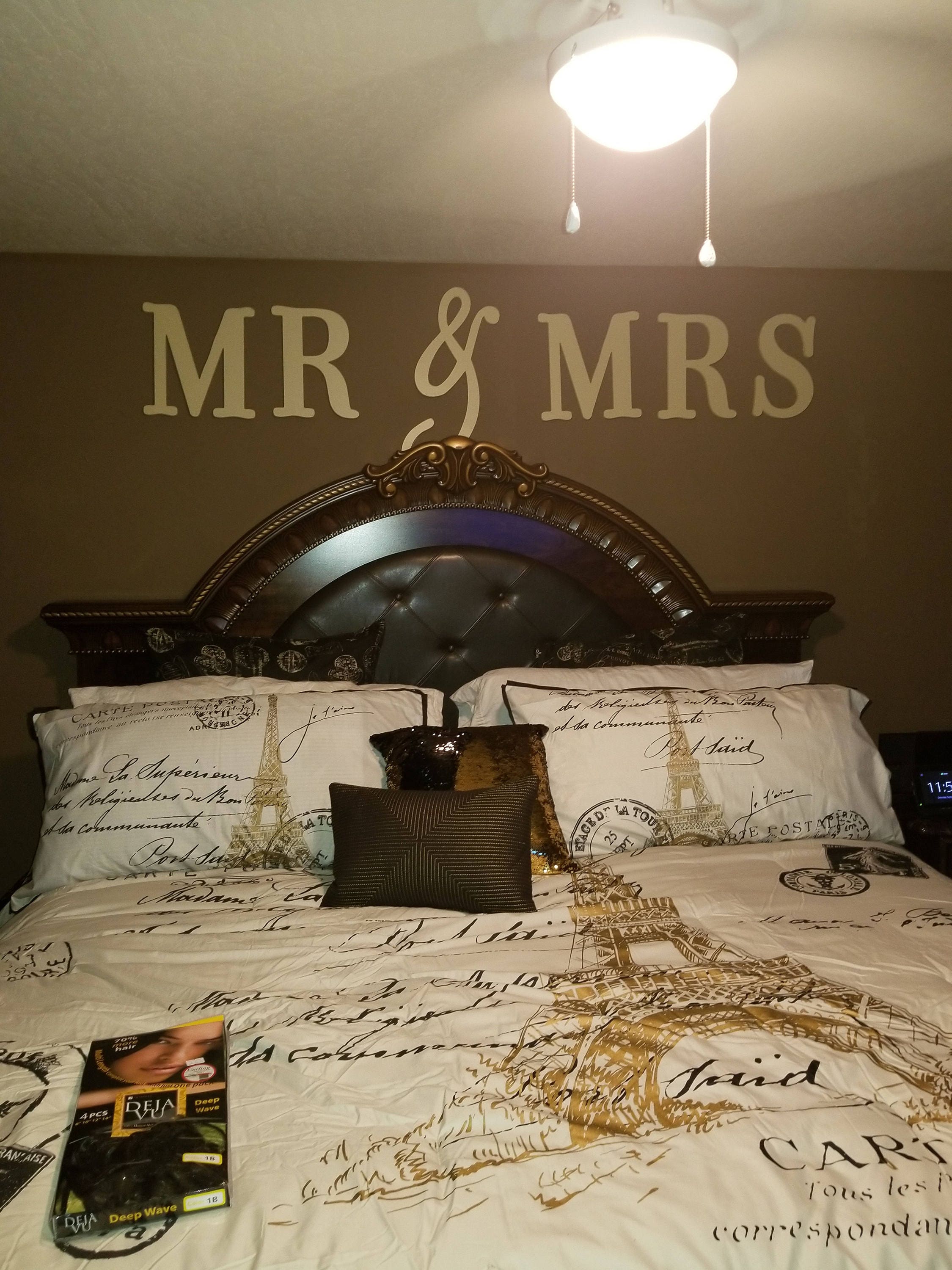 MR and Mrs Wooden Letters Wall Decor Bedroom Decor Home