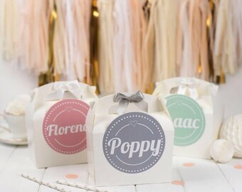 Personalised Childrens Activity Party Favour Gift Box -Wedding / Birthday Party Gift Bag with Bow