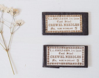 Vintage Crewel Cast Steel Needles in Original Packaging Vintage Sewing