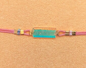 Unique dichroic minimalist bracelet