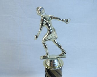 Vintage Trophy Womens Horseshoe 83 Display Prop Shelf Decoration 80's Funny