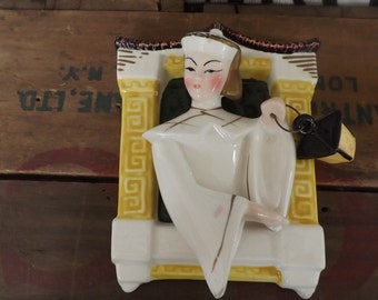 1950s Oriental Wall Plaque