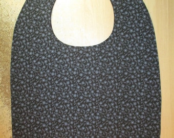 Adult bib / Clothes protector / Special needs bib / flowers