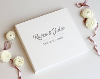 white wedding album