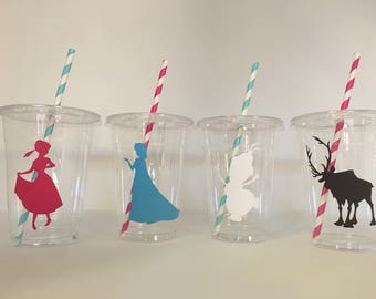 Frozen party cups, Frozen Birthday Party Cups, Elsa Party Cups, Anna Party Cups, Olaf Party cups, Frozen Party favors