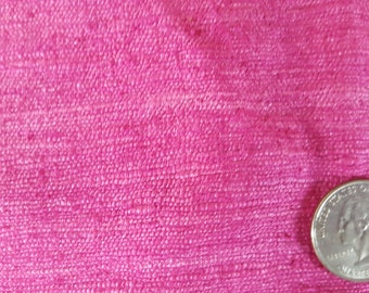 1.5 + pounds dark pink raw silk in pieces